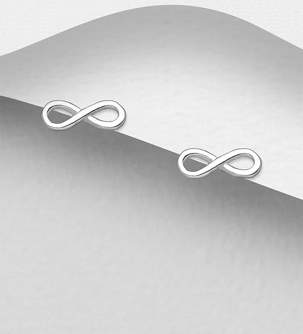Silverörhänge Infinity