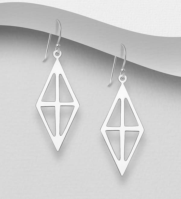 Silverörhänge Diamant