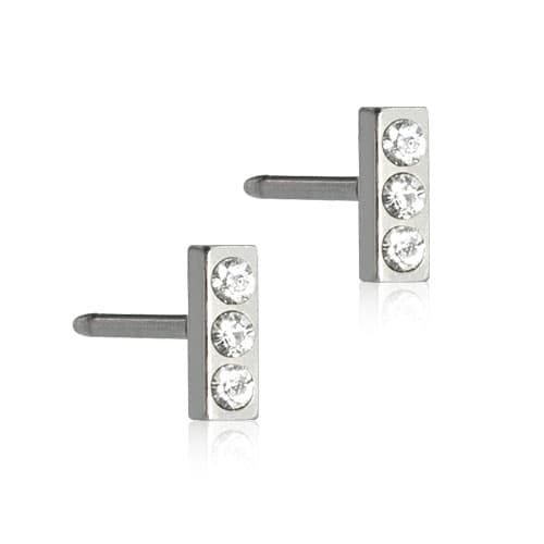 Blomdahl NT Petite Brilliance Straight Crystal 5mm