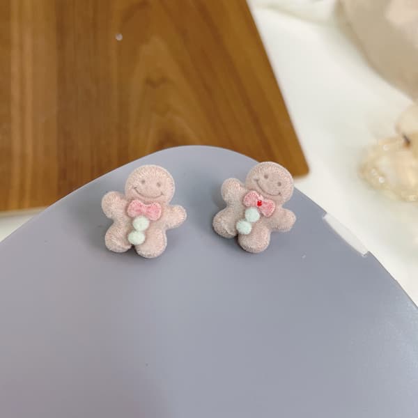 Silver Örhängen till Jul - Pepparkaksgubbe-Julklappa