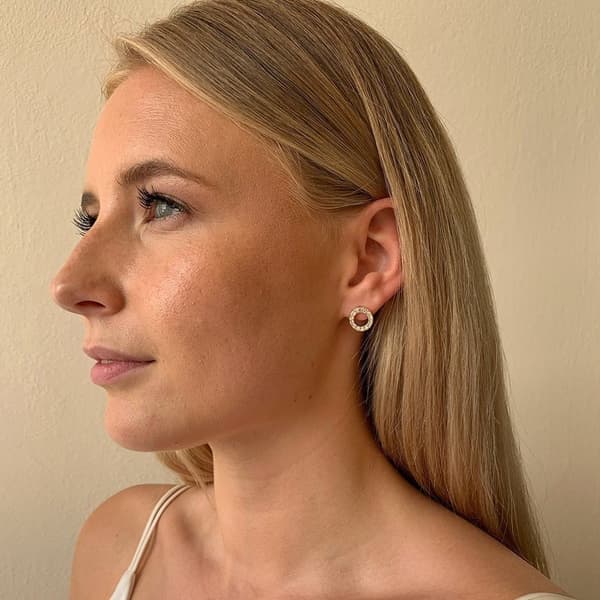 Snö - Spark Small Coin Ring Earring