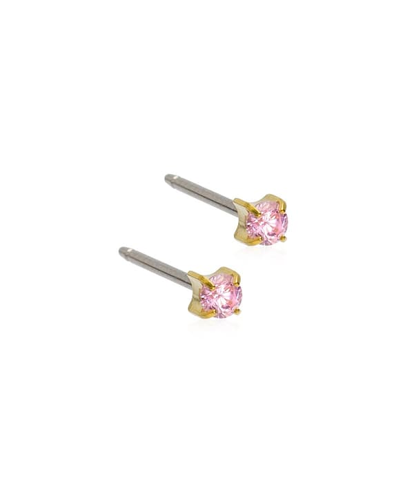 Blomdahl Örhänge GT TIFFANY CZ LIGHT ROSE 3mm