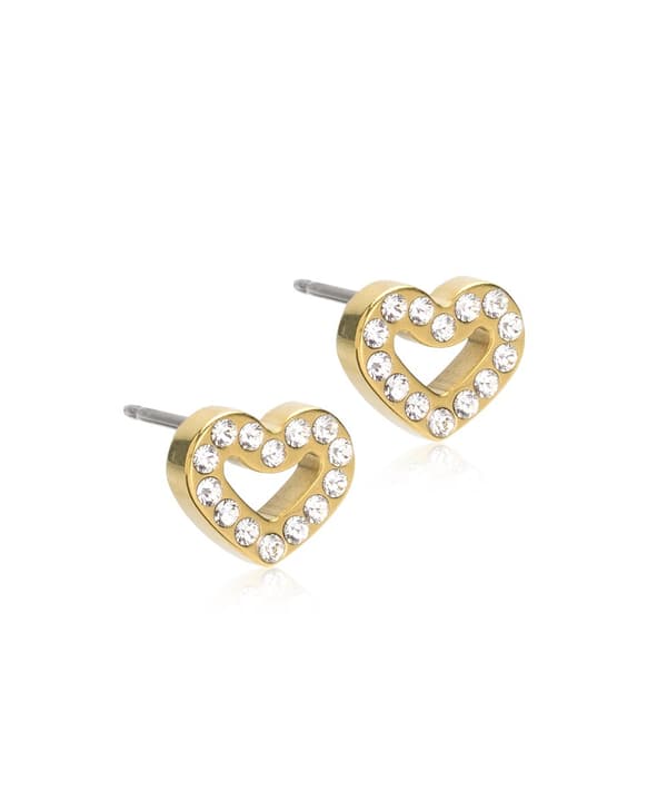 Blomdahl Örhänge GT BRILLIANCE HEART HOLLOW CRYSTAL 8mm