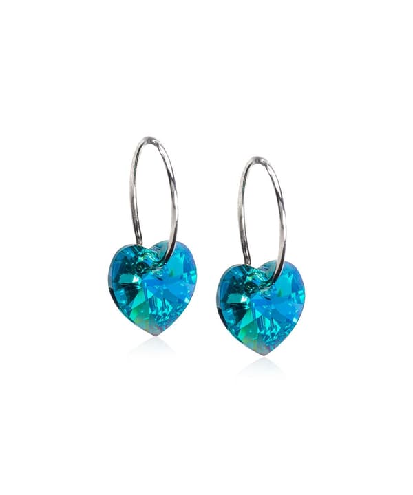 Blomdahl Örhänge Natural Titanium NT Heart Pendant 10mm  HEART TURQUOISE