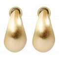 Miniatyrbild 3 av 3: Matta Guld Stud Örhängen med Droppe / Droppar / Droppformade
