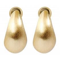 Matta Guld Stud Örhängen med Droppe / Droppar / Droppformade