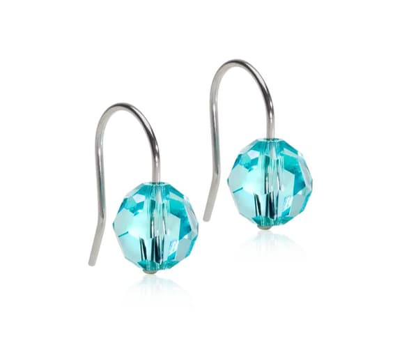 Blomdahl Örhänge N.T Bead Pendant 8 mm, Aquamarine