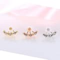 Miniatyrbillede 5 af 5: Earring tops studs Daisy flower two sided