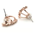 Miniatyrbillede 2 af 5: Earring tops studs Daisy flower two sided