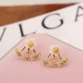Miniatyrbillede 3 af 5: Earring tops studs Daisy flower two sided