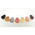 Miniatyrbillede 9 af 10: Durzy rock lava crystal shinning stone earring stud waterdrop