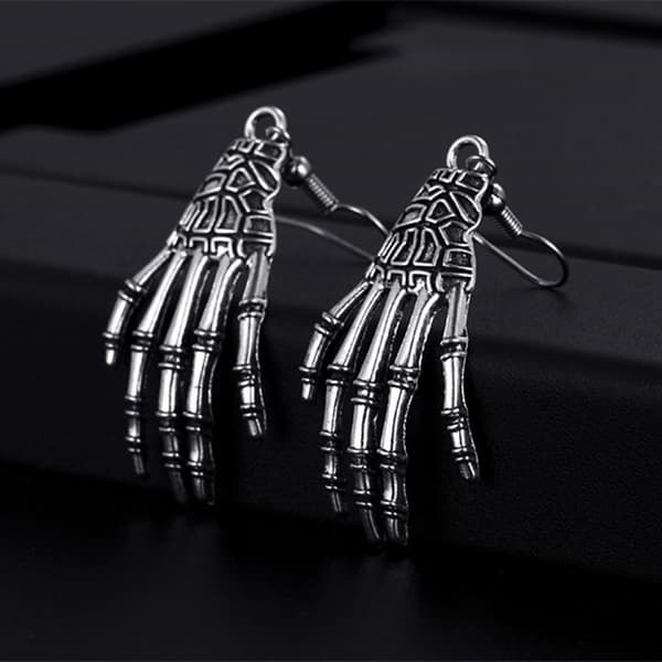 Earrings - Skeleton - Hand