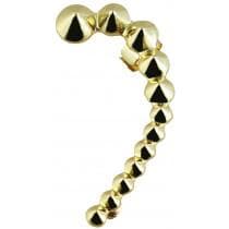 1 st Guld Earcuff Ear Cuff & Örhänge - Nitar/Spike - Vänster Öra