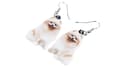 Miniatyrbillede 2 af 4: Earrings - Pomeranian - Acrylic