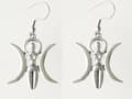 Pikkukuva 1 / 2: Earrings - Triple Moon - Goddess