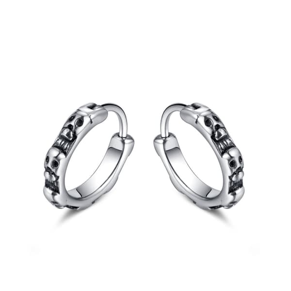 INF Vintage Skull Örhänge Silver