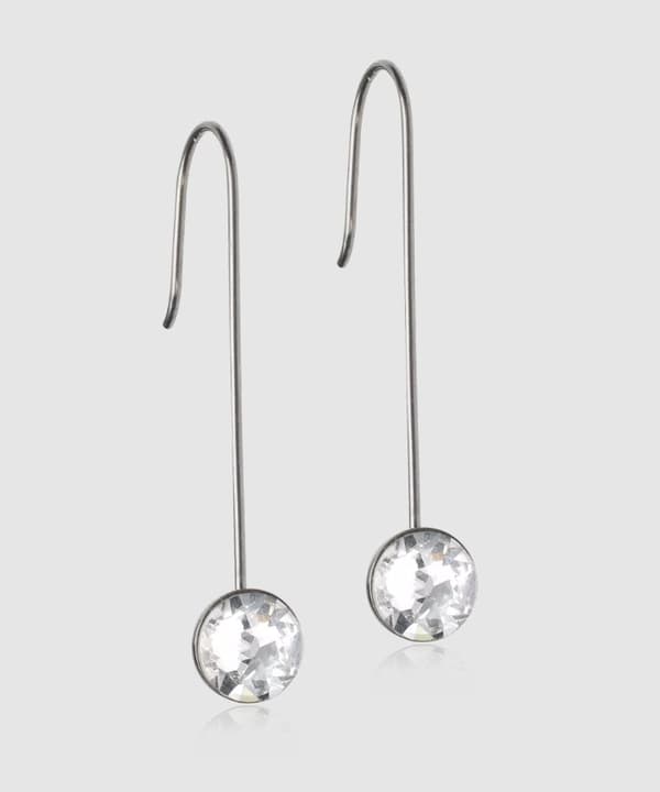 Blomdahl Örhänge Straight Pendant Bezel 8mm Crystal