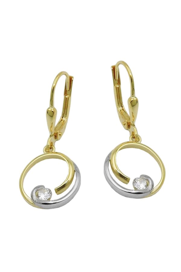 Leverback Earrings Zirconia 9k Gold - GL431511