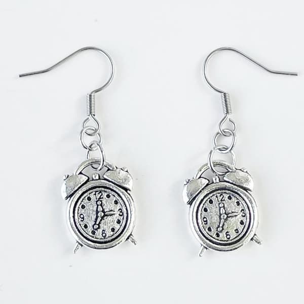 Earrings - Clock