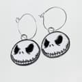 Pikkukuva 1 / 2: Earrings - Creoles - Jack O Lantern - Skellington