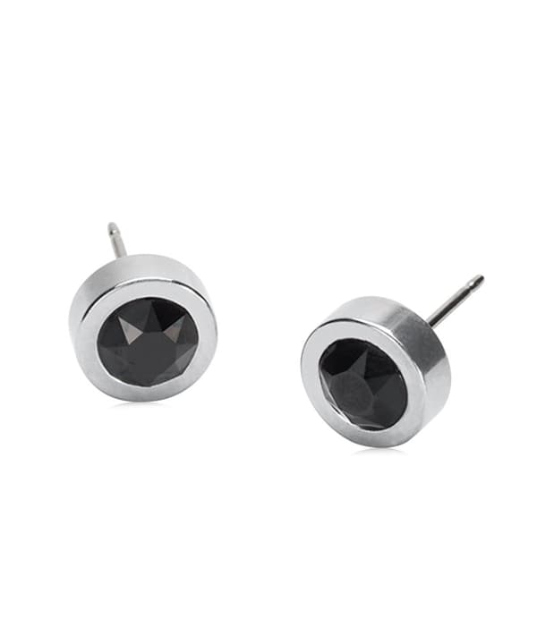 Blomdahl Örhänge ST Grand Bezel 8 mm, Black
