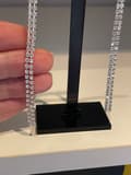 Miniatyrbild 5 av 9: Glittrande Långa Silver Örhängen - Kedjor med Strass/Rhinestones