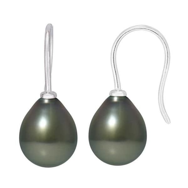 PERLINEA - Örhängen - Äkta Tahitiska odlade pärlor Ovala 8-9 mm - Damsmycken
