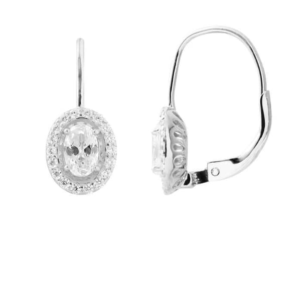 LOVA LOLA VAN DER KEEN - Emerald Örhängen - Poussettes System - Syntetisk diamant - 925 Sterling Silver - Smycken