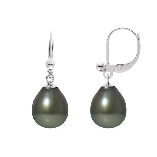 Örhängen - PERLINEA - Äkta Tahitipärlor 8-9 mm - Sterling Silver - Dam - Sleepers