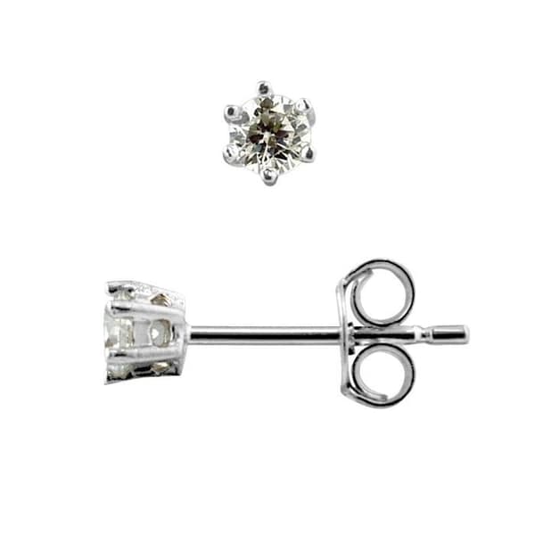 Örhängen - LOVA LOLA VAN DER KEEN - Solitaire - Cubic Zirconia - 925 Sterling Silver - 4 mm