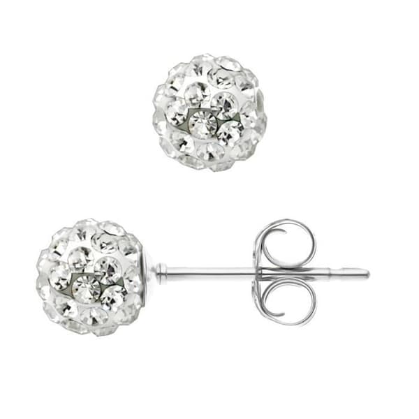 Örhängen - LOVA LOLA VAN DER KEEN - Äkta Kristall - 925 Sterling Silver - 8 mm - Dam