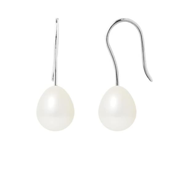 Örhängen - PERLINEA - Äkta odlade pärlor - 9 Cts Vitguld - 7-8 mm - Dam