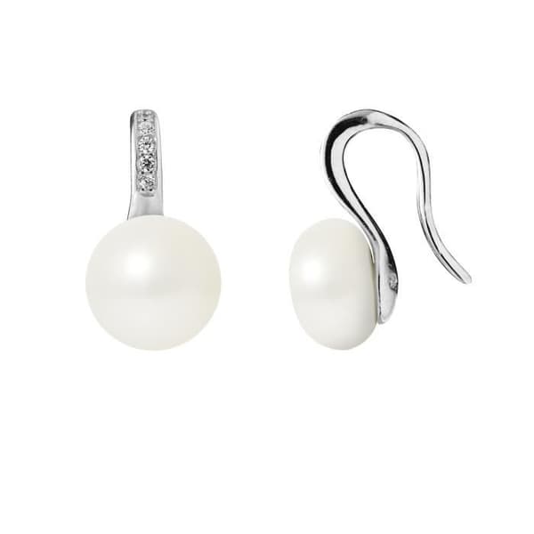 Örhängen - PERLINEA - Sötvattensodlade pärlor - 925 Silver - AAA+ kvalitet - Kroksystem