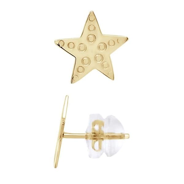 LÉA &amp; ARTHUR - Barnörhängen "STARFISH" Motiv 375 tusendelar gult guld - Barnsmycken