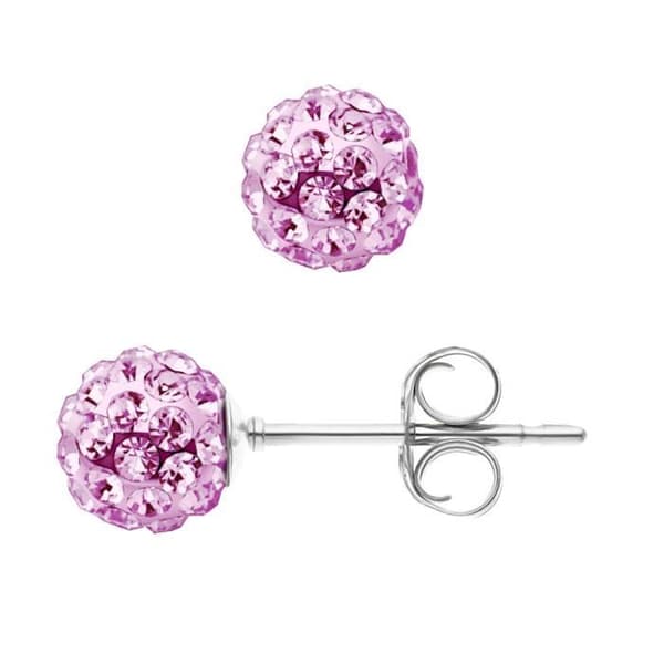Örhängen - LOVA LOLA VAN DER KEEN - Äkta Kristall - 925 Sterling Silver - 8 mm - Dam