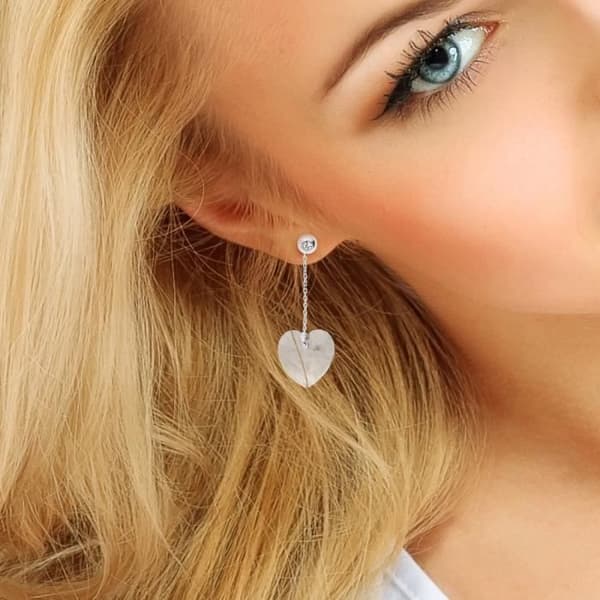 Örhängen - LOVA LOLA VAN DER KEEN - Hjärta - Swarovski Crystal - 925 Sterling Silver - 2 års garanti