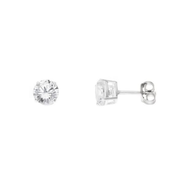 Örhängen - LOVA LOLA VAN DER KEEN - Solitaire - Sterlingsilver 925 - Zirkoniumoxid - 6 mm