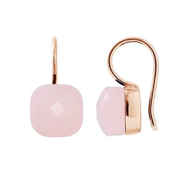 Örhängen - LOVA LOLA VAN DER KEEN - Rosa Kristall - 925 Silver - Rose Gold - Dam