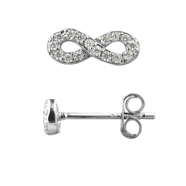 Örhängen - LOVA LOLA VAN DER KEEN - Infinite - 925 Sterling Silver - Cubic Zirconia - 1 cm