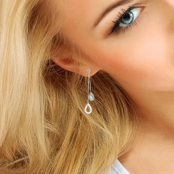 Isa Örhängen - Rhodiumpläterade 925 Sterling Silver