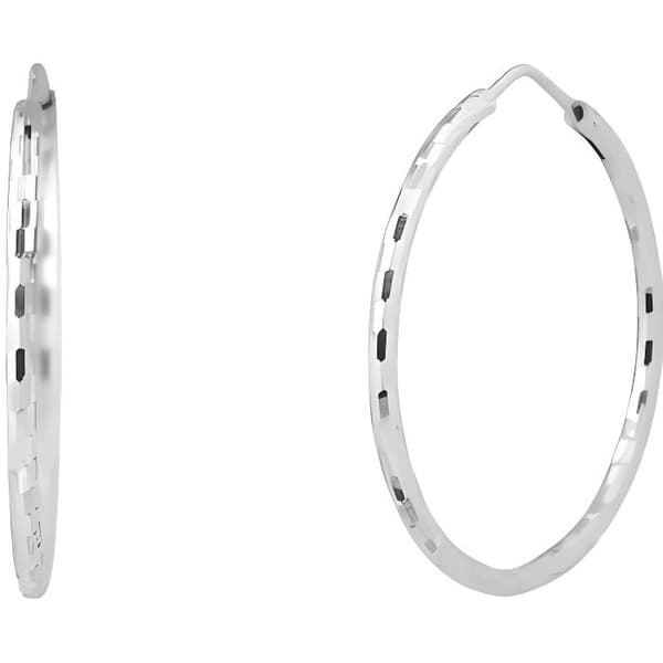 Örhängen - LOVA LOLA VAN DER KEEN - Diamantbågar - 925 Sterling Silver - 3,5 cm - 2 mm