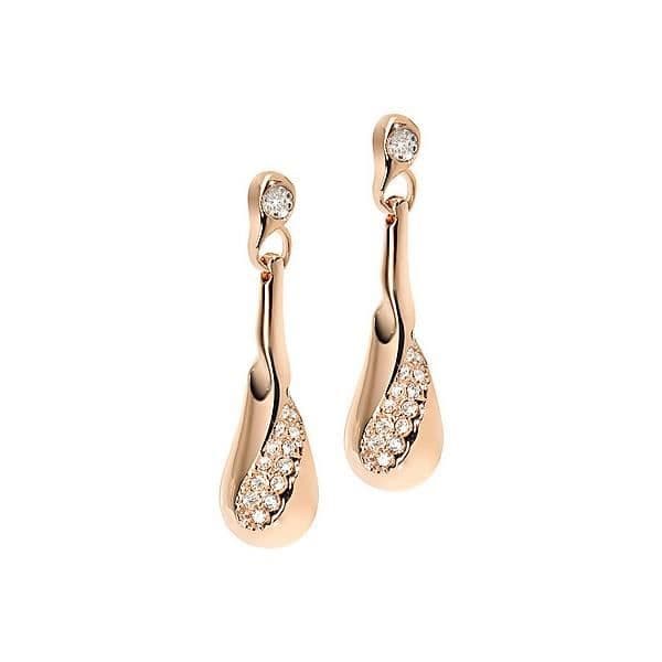 Örhängen - MORELLATO - PEARL DIAMOND ROSE - Stål - Diamant - Rosa