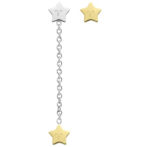 Örhängen - MR WONDERFUL - JOYAS SPARKLING WJ10301 - Guld - Silver - Rostfritt stål
