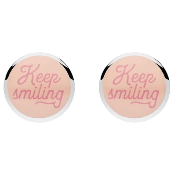 Örhängen - MR WONDERFUL - WJ10309 - Rostfritt stål - Guld - Rosa