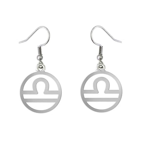 Örhängen Halsband 3-del Stjärntecken VÅGEN Zodiak Rostfritt
