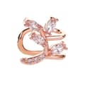 Miniatyrbild 1 av 2: 1 st Ear Cuff Earcuff Örhänge Rosé Guld färgad med strass Löv