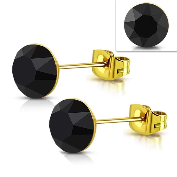 Stiftörhängen Örhängen Stål 316L Rund Swarovski® Kristall 3 mm
