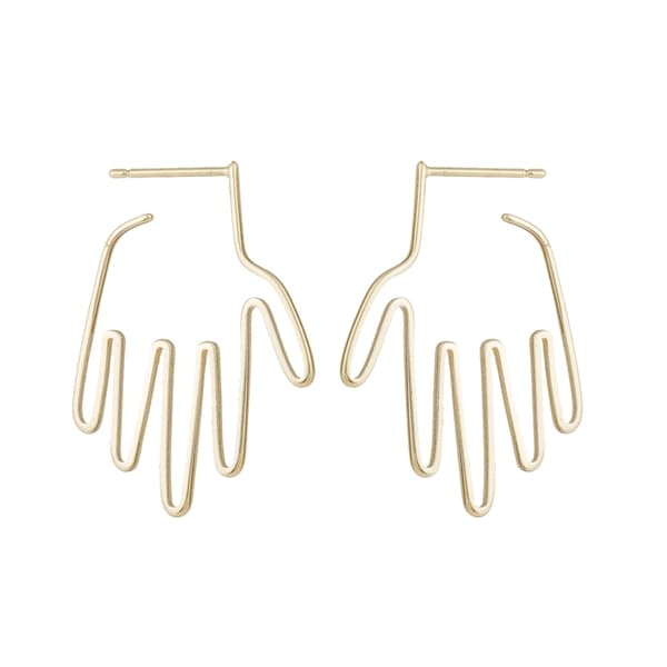 Örhängen Geometrik Händer / Hand / Fingrar Guld Färg