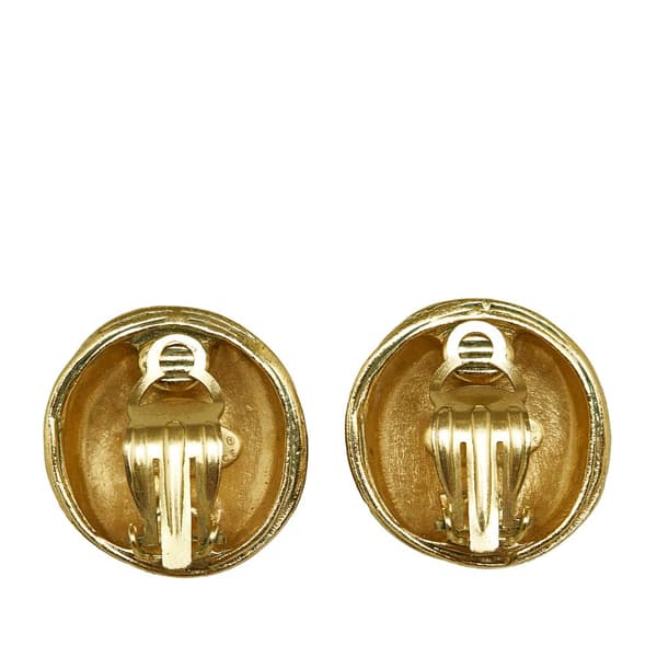 Pre-owned Chanel CC Clip-on Earrings Gold