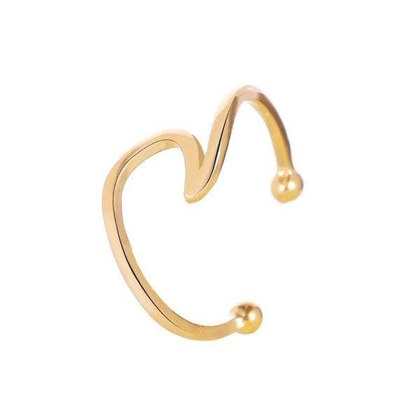 1 st Ear Cuff Earcuff Örhänge Guld färgad